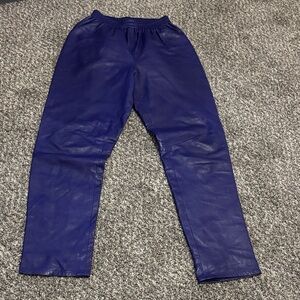 Cache purple leather pants vintage small buttery soft boho royal Whimsygoth Y2K